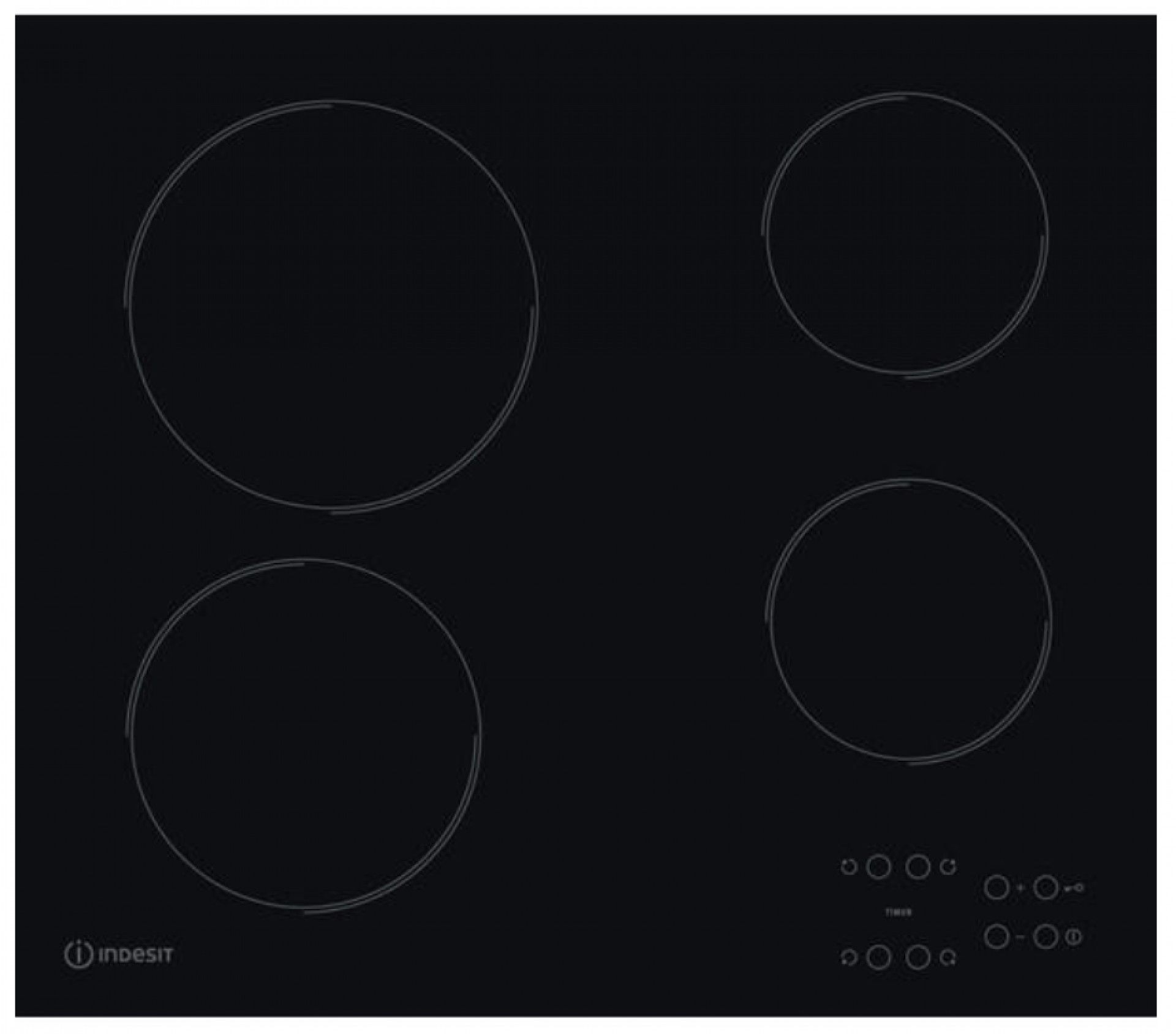 INDESIT PLACA VITRO 60CM 4ZONAS