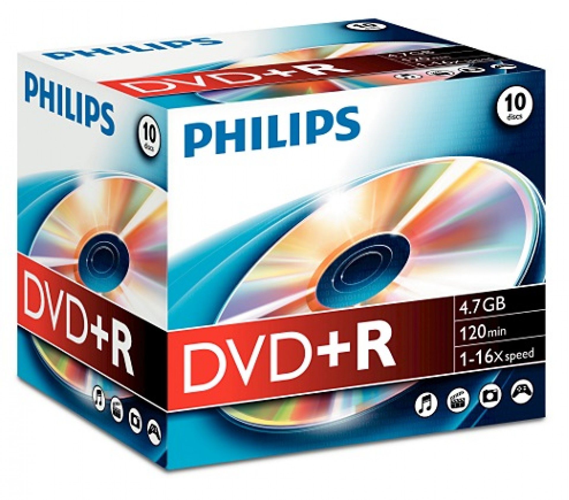 PHILIPS DVD+R 120MIN 4,7GB 16x