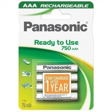 PANASONIC PILHAS RECARREGAVEIS AAA/P03 750MHA BLISTER 4 PI PANASONIC PILHAS RECARREGAVEIS AAA/P03 750MHA BLISTER 4 PI