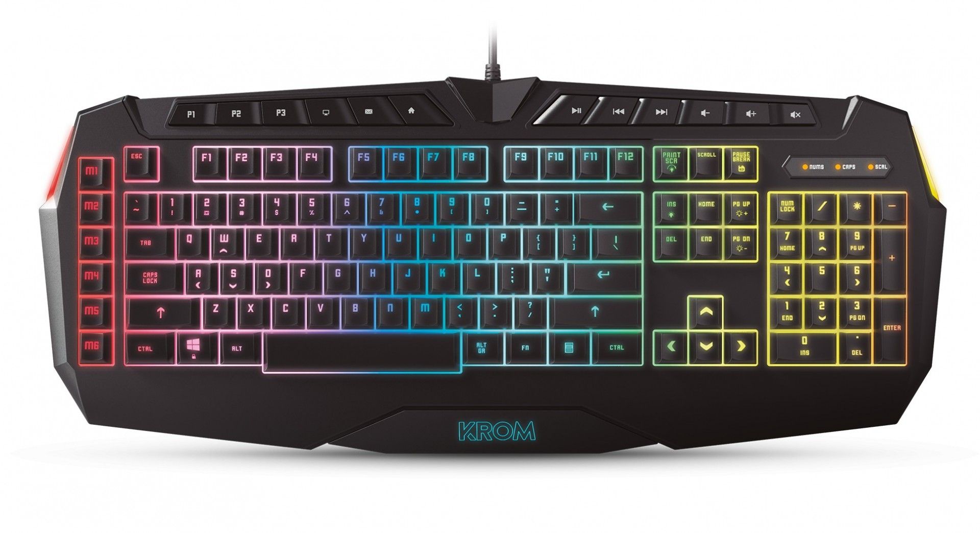 KROM TECLADO GAMING RGB LIGHTING