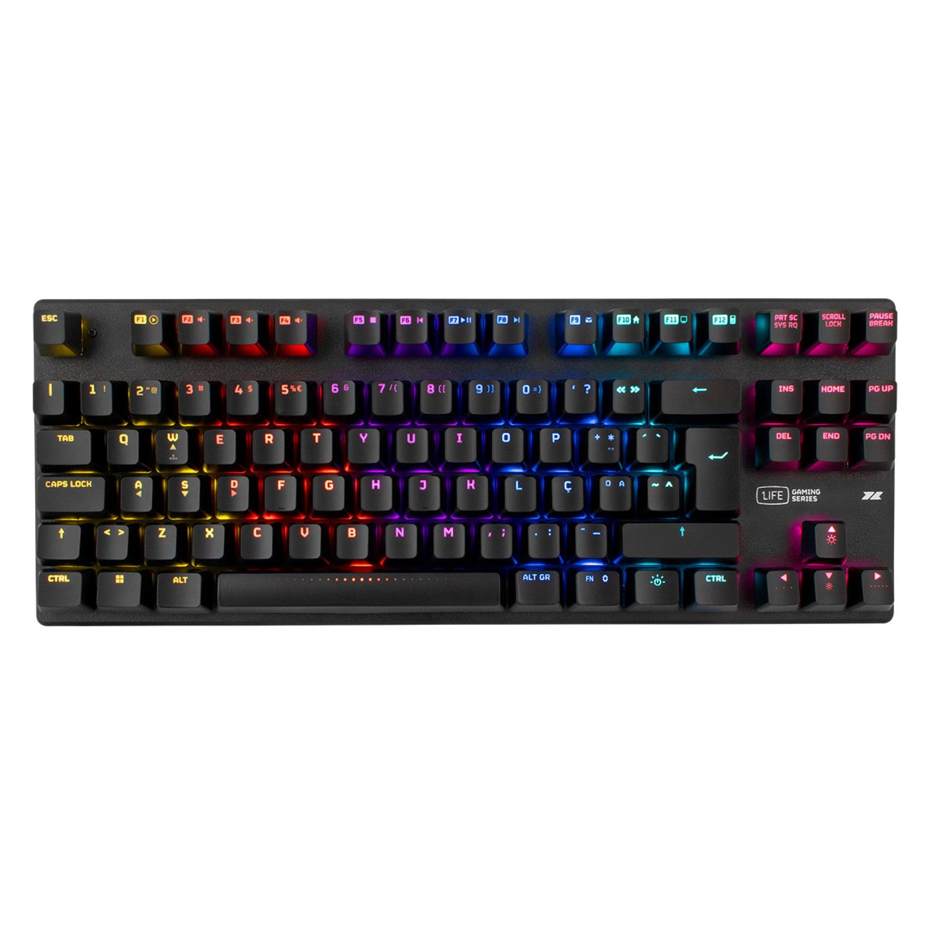 1LIFE TECLADO RGB RAINBOW GAMING KB PT