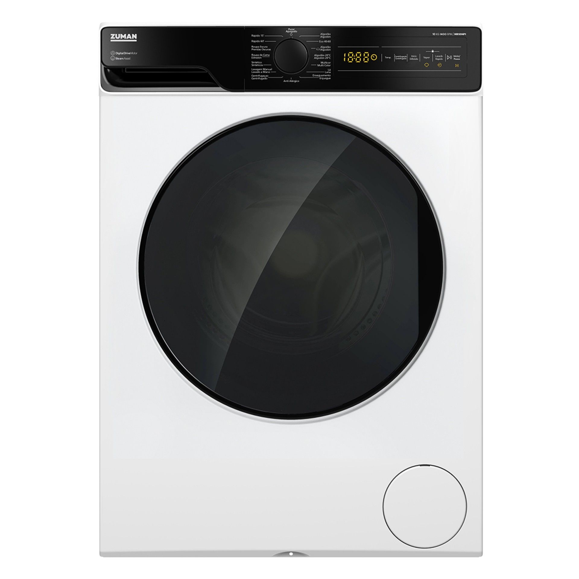 ZUMAN MAQUINA ROUPA 10KG 1400RT (A)