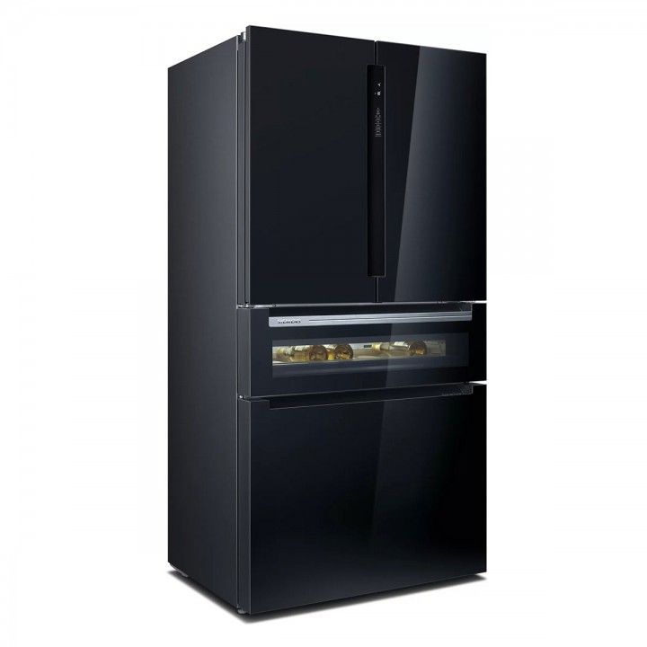 SIEMENS SIDE BY SIDE 1,83X90.6X73.6MT 572LT NF VIDRO PRETO