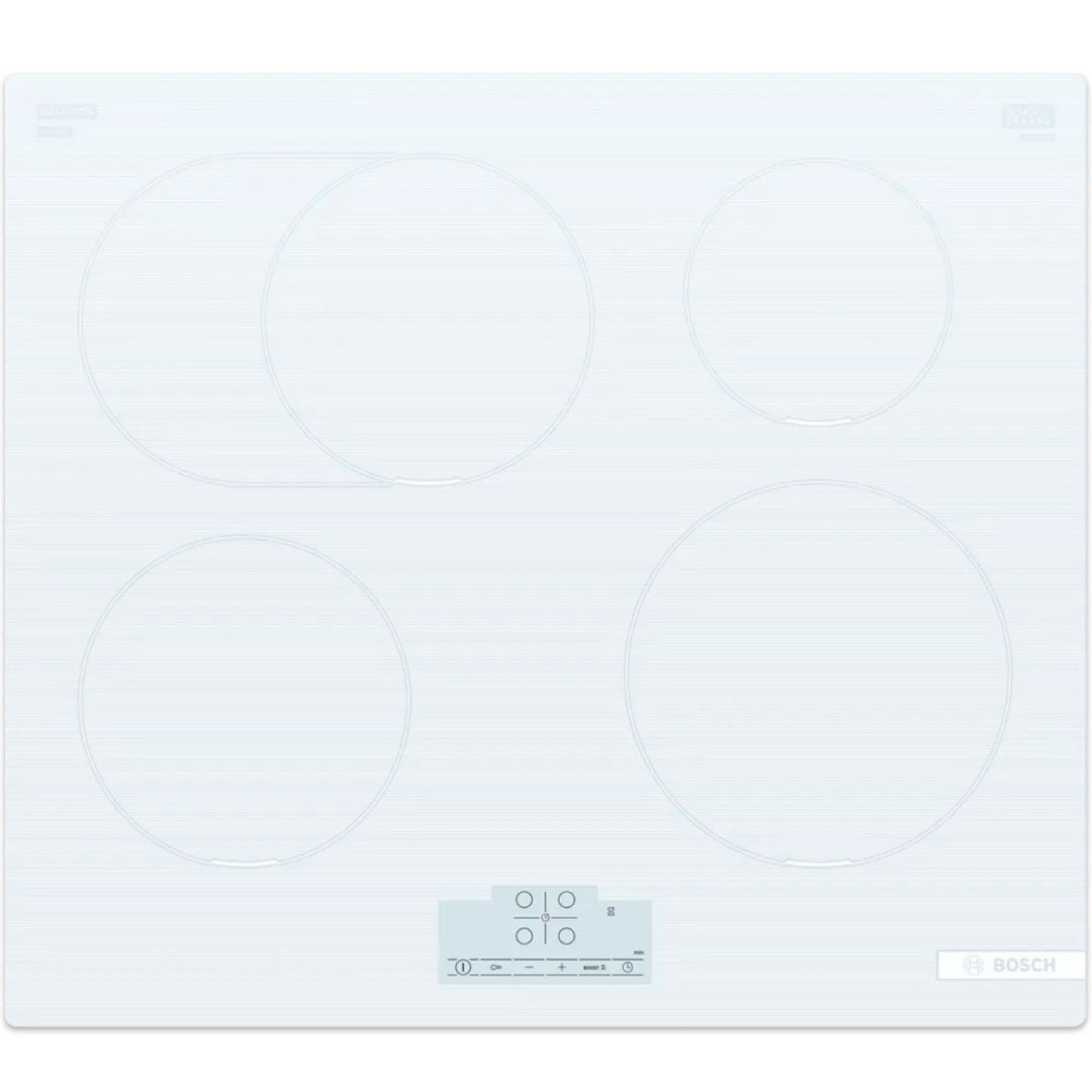 BOSCH PLACA INDUÇAO 60CM 4ZONAS VIDRO BRANCO