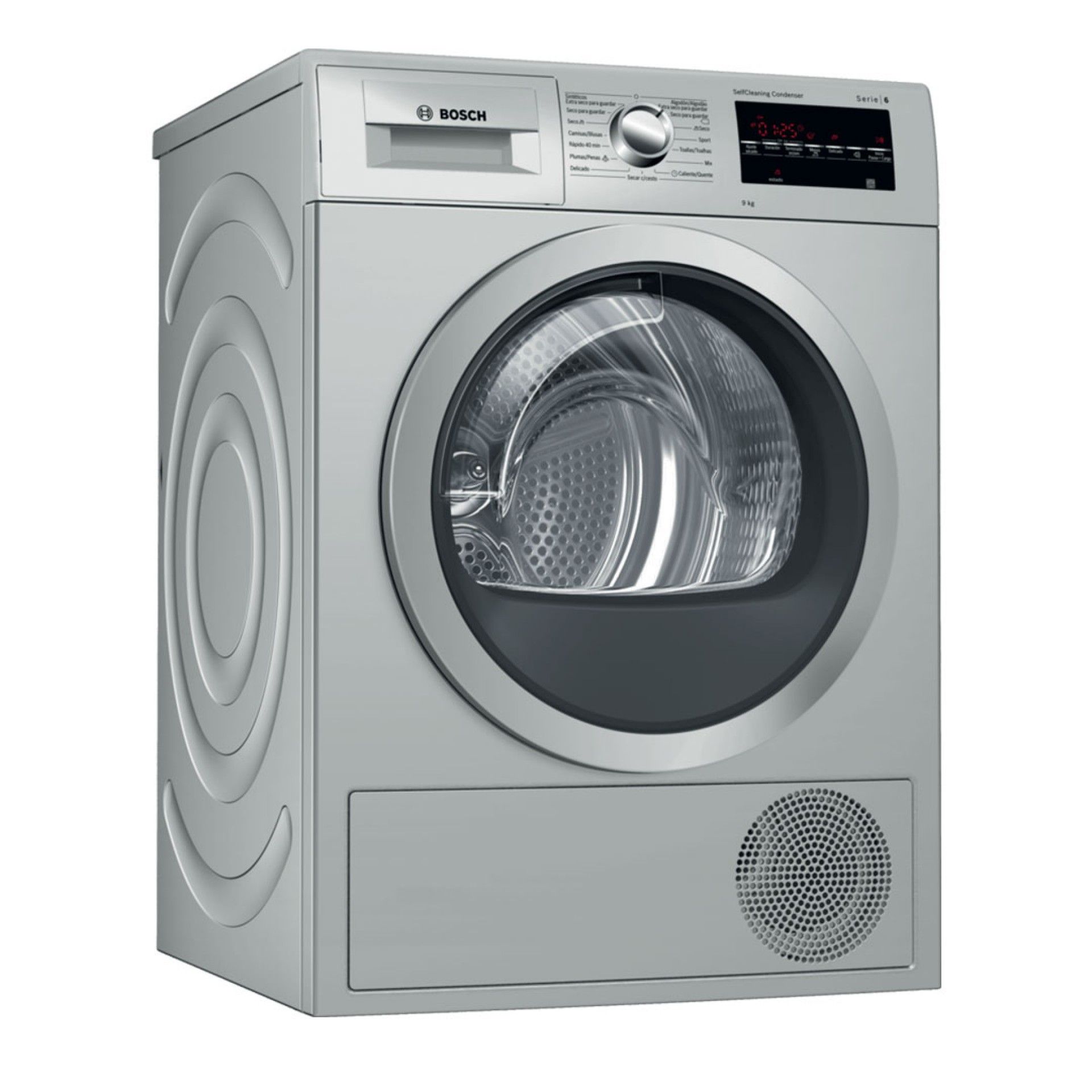 BOSCH SECADOR ROUPA 9KG BOMBA CALOR SILV IX (E)
