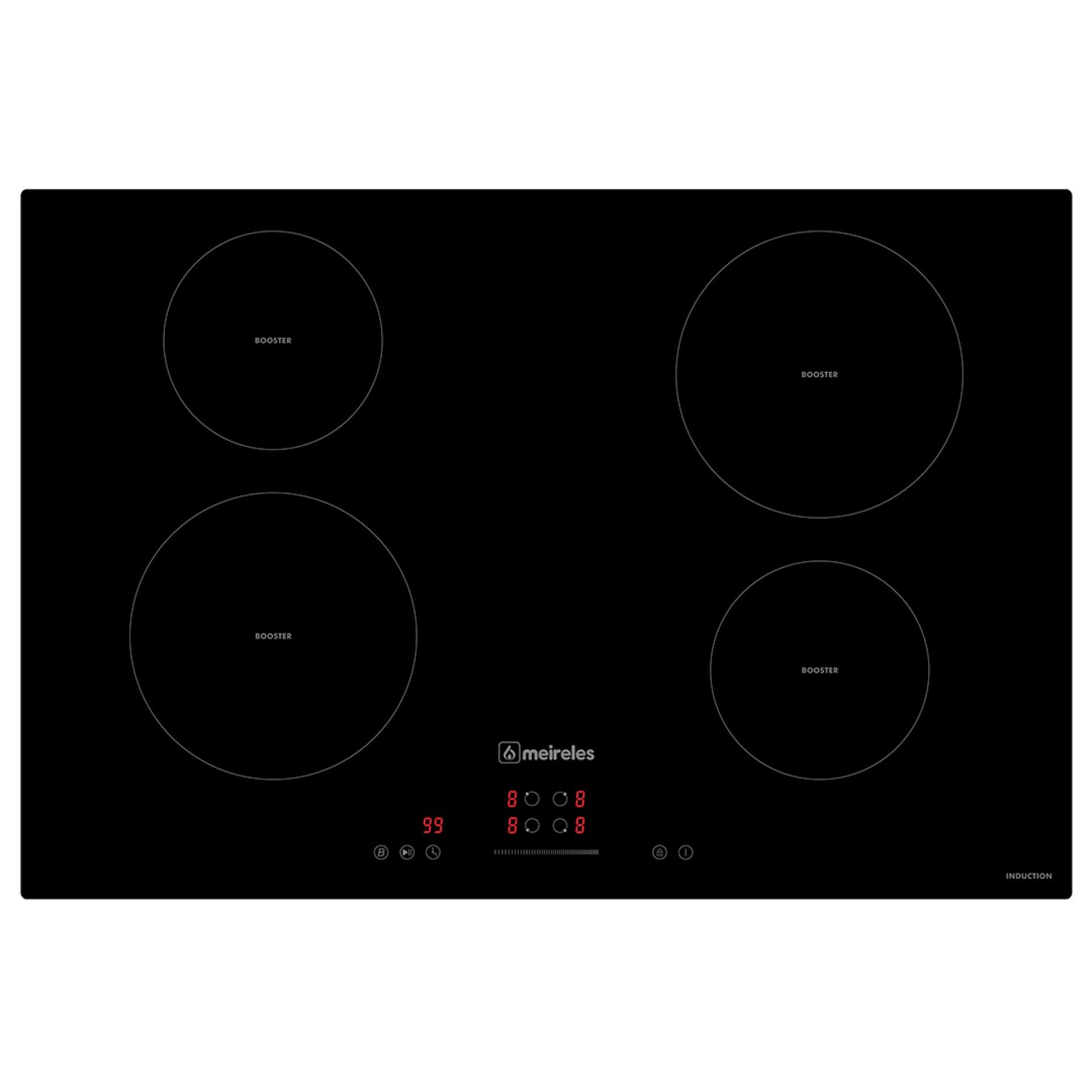 MEIRELES PLACA INDUÇAO 77CM 4ZONAS