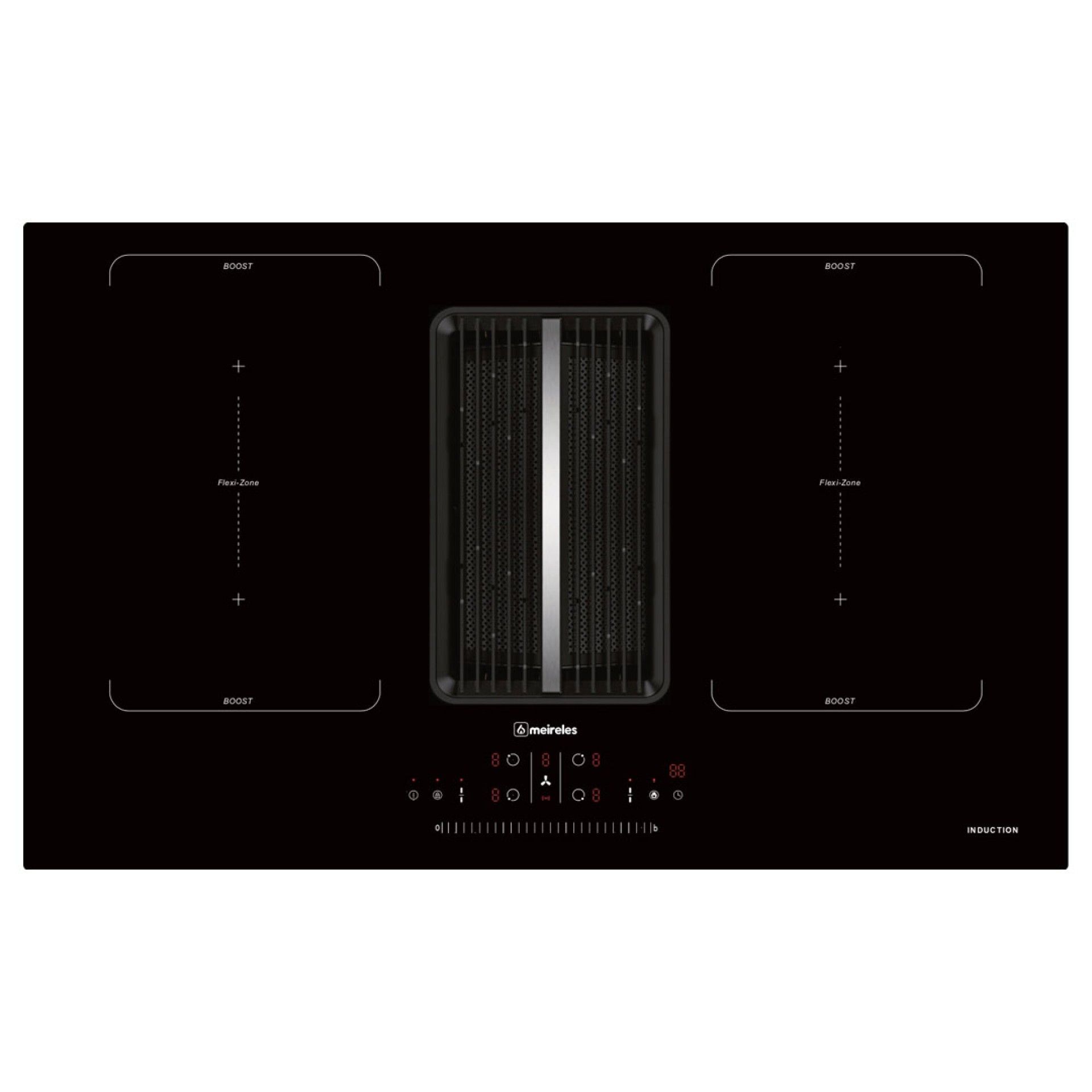 MEIRELES PLACA INDUÇAO 83CM C/ EXAUSTOR 2 ZONAS FLEXIVE