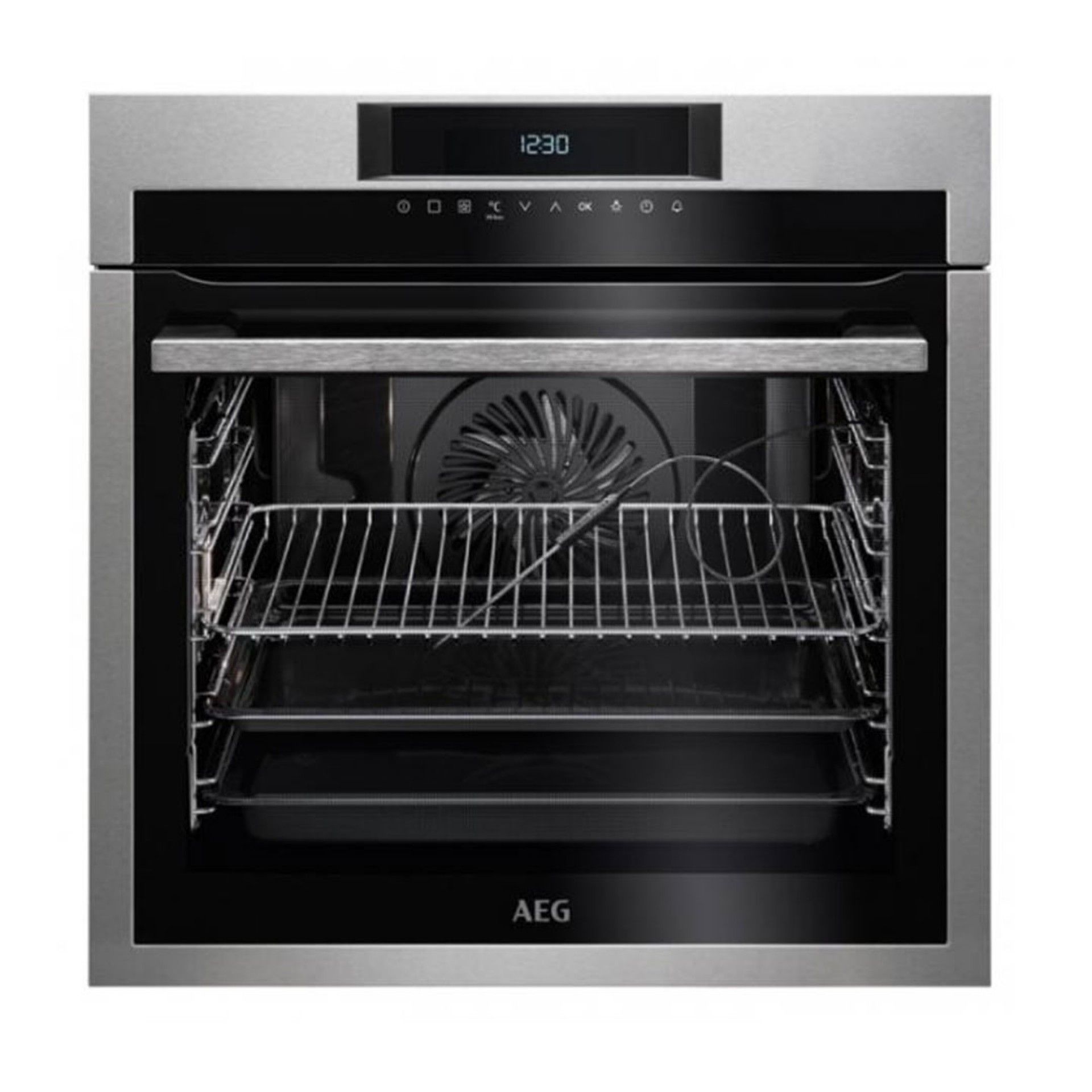 AEG FORNO PIROLITICO 10FUNÇOES 1NIVEL CALHAS INOX A+