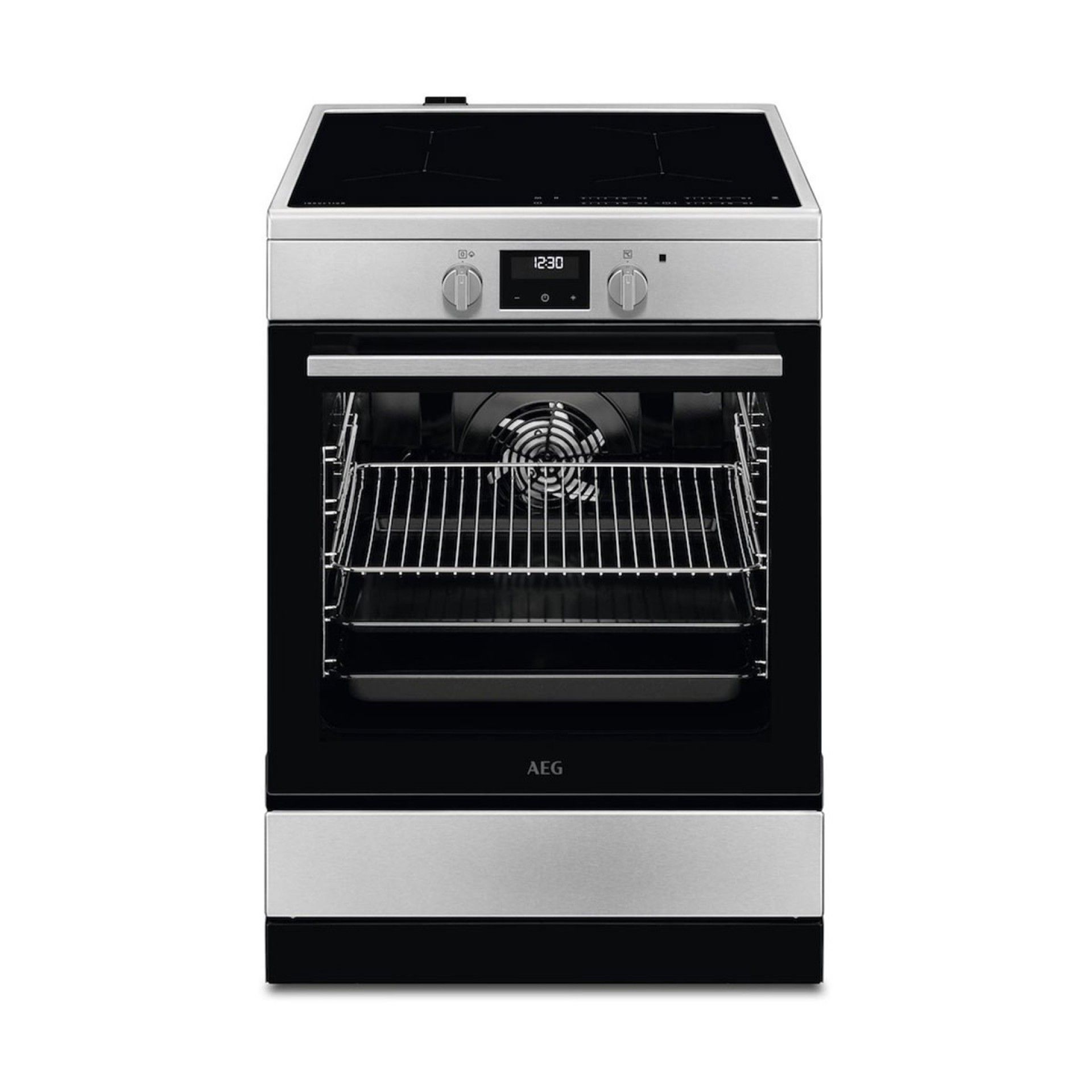 AEG FOGAO 4ZONAS INDUÇAO FORNO 73LT ELETRICO INOX A
