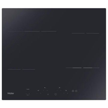 HAIER PLACA VITRO 60CM 4ZONAS VIDRO PRETO