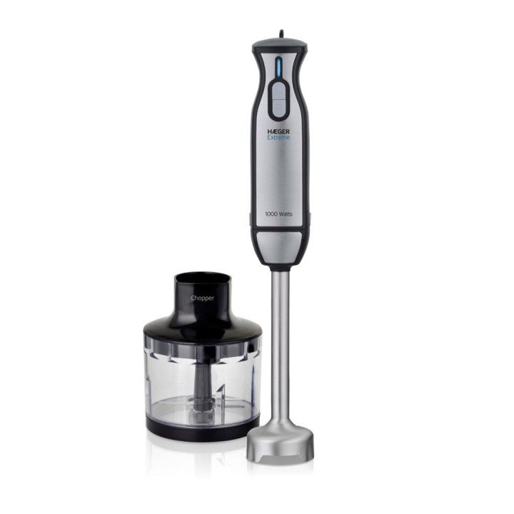 HAEGER VARINHA PE INOX 1000W C/PICADORA PRETA/INOX HAEGER VARINHA PE INOX 1000W C/PICADORA PRETA/INOX