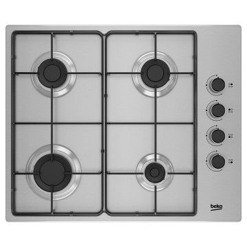 BEKO PLACA 4 GAS 60CM S/ISQUEIRO VALVULA SEGURAN�A INOX