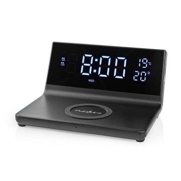 NEDIS RADIO RELOGIO DESPERTADOR CARREGAMENTO S/FIO