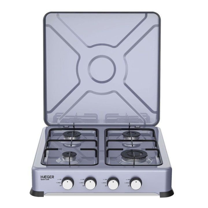 HAEGER FOGAREIRO GAS 4 BOCAS QUAD COOK 50,2 70 95MM