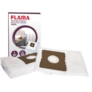 FLAMA SACOS ASPIRADOR PARA 1670FL/1671FL 5SACOS 1.5LT FLAMA SACOS ASPIRADOR PARA 1670FL/1671FL 5SACOS 1.5LT