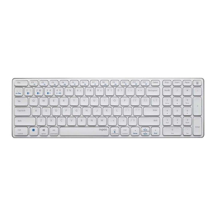 RAPOO TECLADO S/FIO E9700M MULTI MODE BRANCO