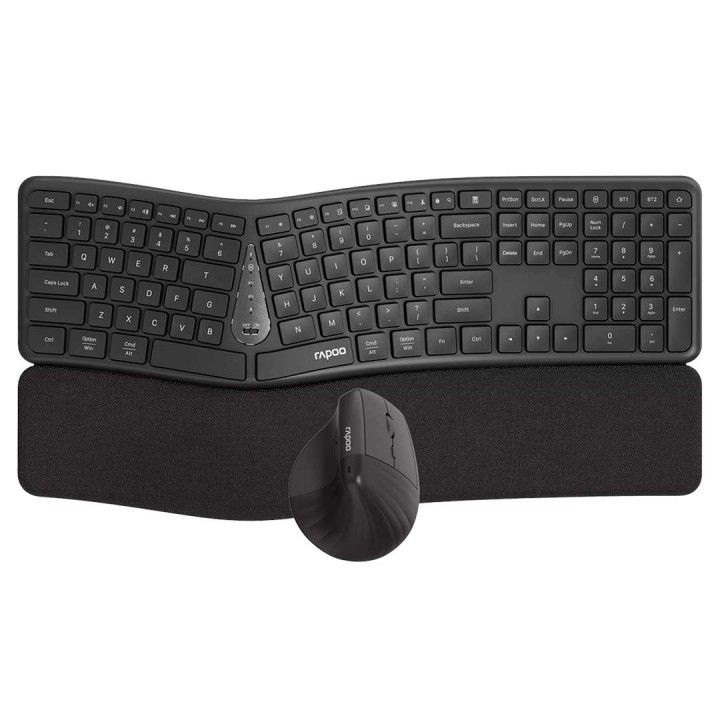 RAPOO TECLADO+RATO S/FIO 8810ME MULTI-MODE PRETO