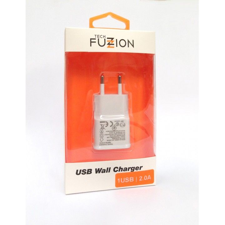 TECH FUZZION CARREGADOR 1USB 2A TECH FUZZION CARREGADOR 1USB 2A