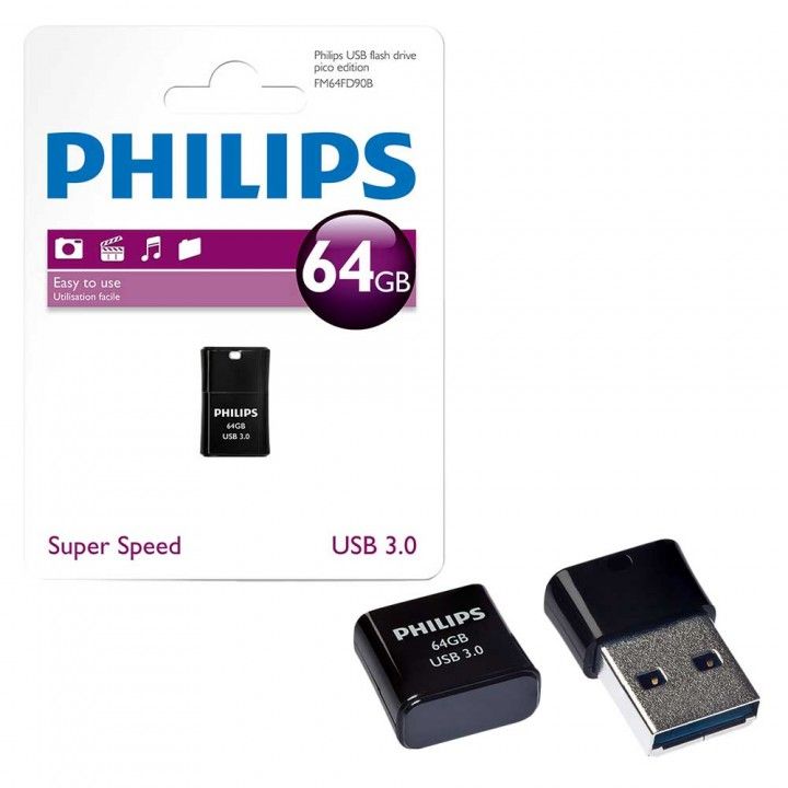 PHILIPS PEN USB 3.0 64GB Pico Edition Black PHILIPS PEN USB 3.0 64GB Pico Edition Black