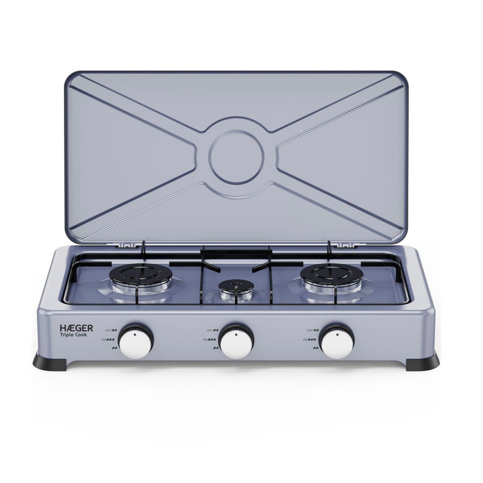 HAEGER FOGAREIRO GAS 3 BOCAS TRIPLE COOK