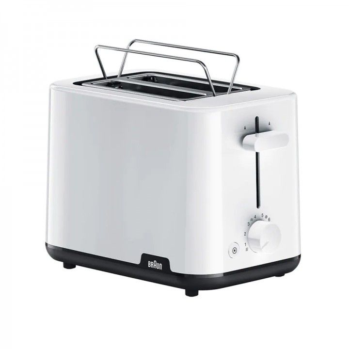 BRAUN TORRADEIRA 900W 2 FENDA BANDEJA MIGALHAS BRANCA BRAUN TORRADEIRA 900W 2 FENDA BANDEJA MIGALHAS BRANCA