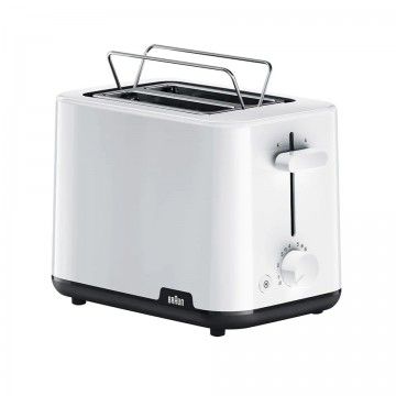 BRAUN TORRADEIRA 900W 2 FENDA BANDEJA MIGALHAS BRANCA