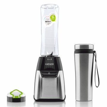 HAEGER LIQUIDIFICADORA MINI 350W 2 COPOS SPORTS INOX HAEGER LIQUIDIFICADORA MINI 350W 2 COPOS SPORTS INOX