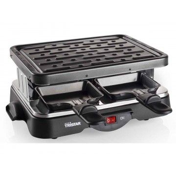 TRISTAR RACLETTE GRILL 500W 4 PESSOAS 22X18CM TRISTAR RACLETTE GRILL 500W 4 PESSOAS 22X18CM