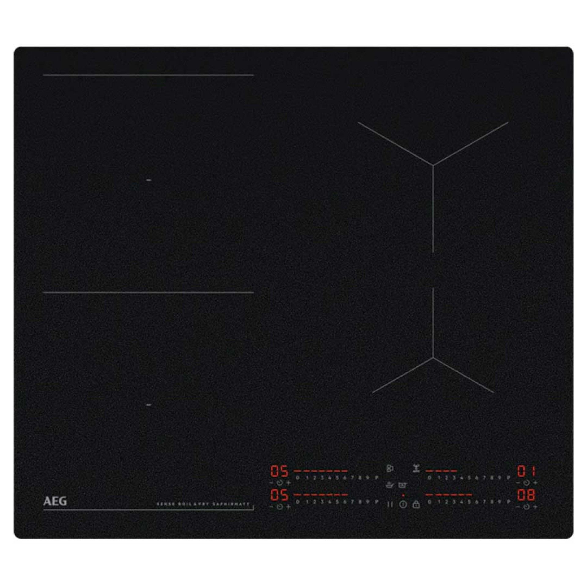 AEG PLACA INDUÇAO 60CM 8000 SAPHIRMATT SENSEBOIL&FRY