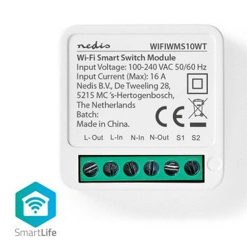 NEDIS INTERRUPTOR ALIMENTAÇAO SMARTLIFE SWITCH HIFI AND.IOS NEDIS INTERRUPTOR ALIMENTAÇAO SMARTLIFE SWITCH HIFI AND.IOS