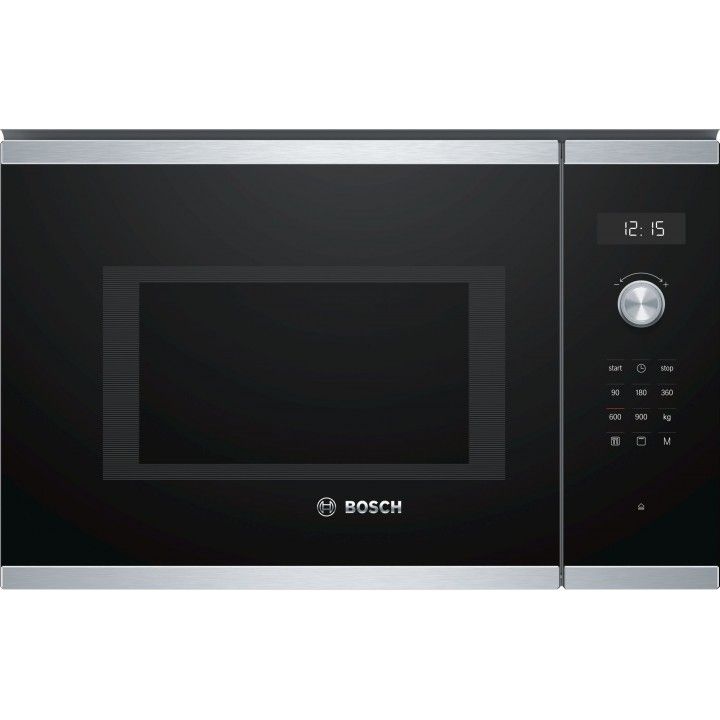 BOSCH MICROONDAS INTEG 25LTS INOX VIDRO PRETO
