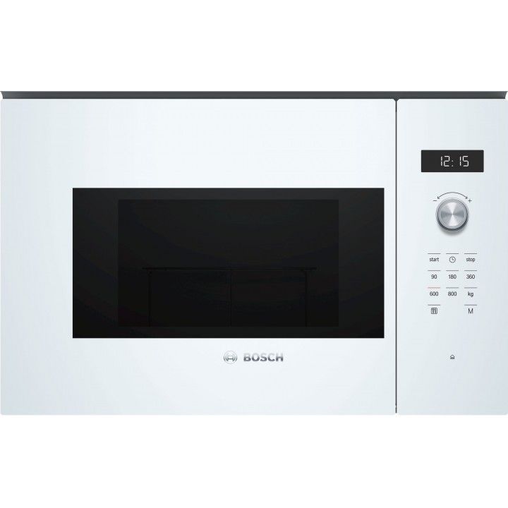 BOSCH MICROONDAS INTEG 20LT 800W ABERT À ESQ VIDRO BRANCO BOSCH MICROONDAS INTEG 20LT 800W ABERT À ESQ VIDRO BRANCO
