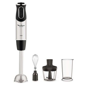 MOULINEX VARINHA 1000W 10VELOC+TURBO PE INOX C/PICADOR + BAT MOULINEX VARINHA 1000W 10VELOC+TURBO PE INOX C/PICADOR + BAT