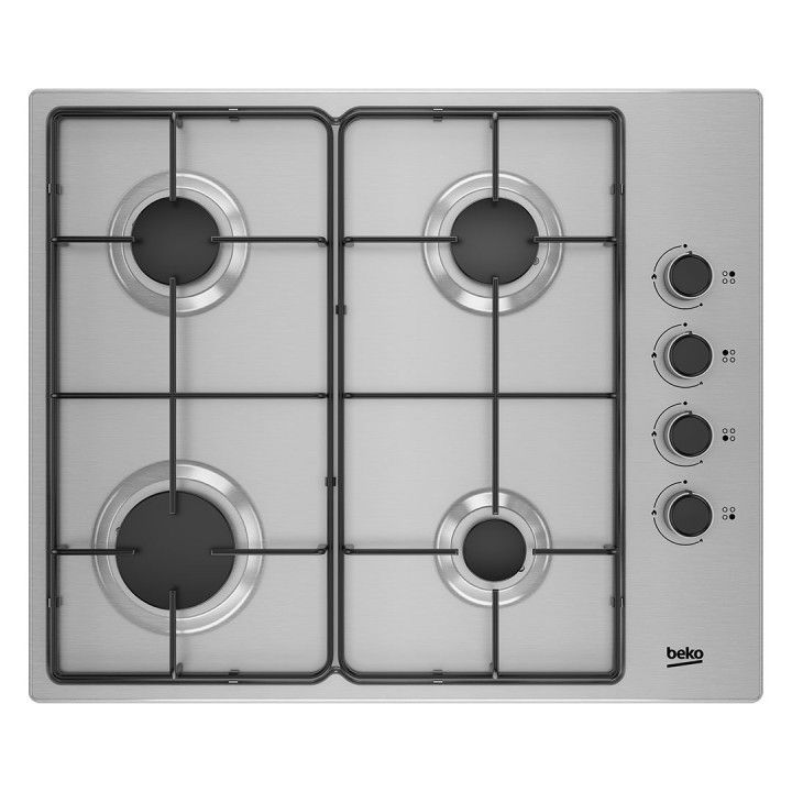 BEKO PLACA 4 GAS 60CM C/ISQUEIRO VALVULA SEGURAN�A INOX