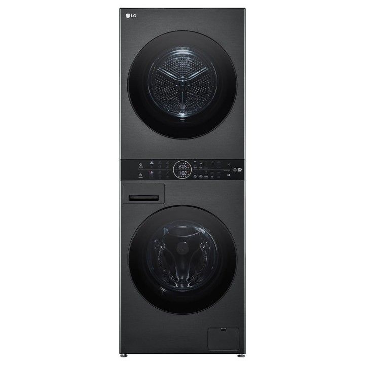 LG MAQUINA LAVAR 12KG SECAR 10KG 1400RT AIDD STEAM PRETA (A)