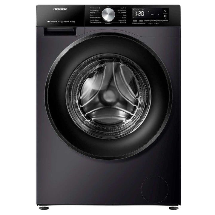 HISENSE MAQUINA ROUPA 10.5KG 1400RT PRETA(A)