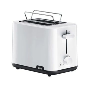 BRAUN TORRADEIRA 900W 2 FENDA BANDEJA MIGALHAS BRANCA