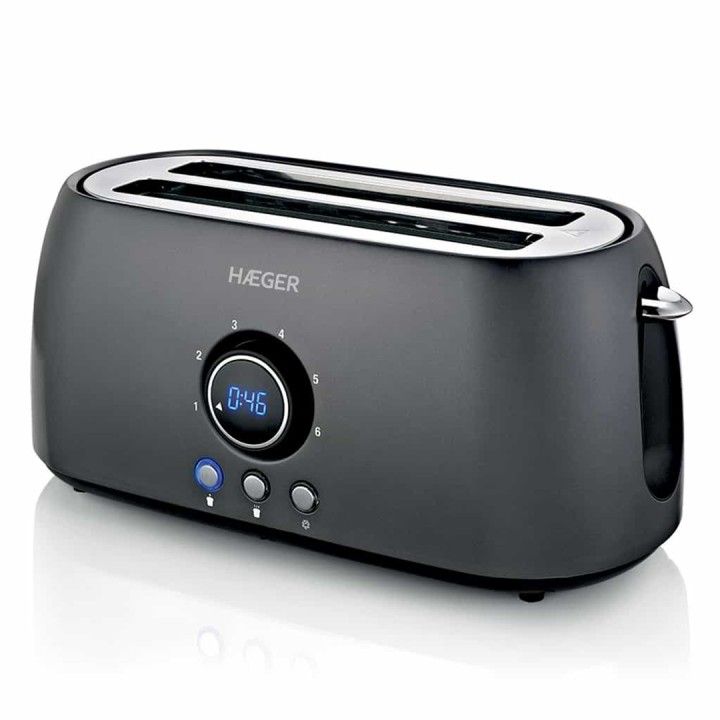 HAEGER TORRADEIRA 1400W 2 RANHURAS LONGAS C/TEMPORIZADOR HAEGER TORRADEIRA 1400W 2 RANHURAS LONGAS C/TEMPORIZADOR