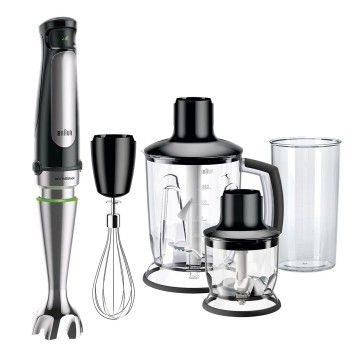 BRAUN VARINHA PE INOX ANTI-SALPICOS 1000W C/ ACESSORIOS