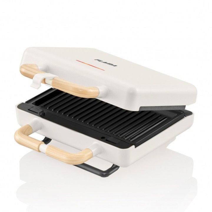 FLAMA SANDWICHEIRA PLACAS GRILL 800W BRANCA FLAMA SANDWICHEIRA PLACAS GRILL 800W BRANCA