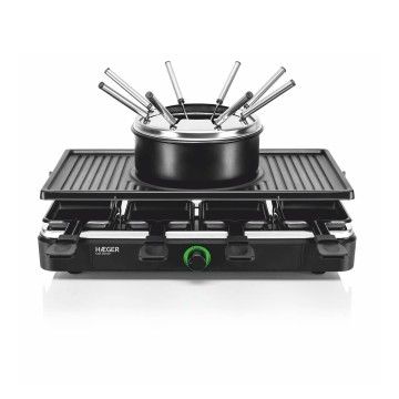 HAEGER GRELHADOR RACLETTE E FONDUE 1400W 8 PESSOAS HAEGER GRELHADOR RACLETTE E FONDUE 1400W 8 PESSOAS