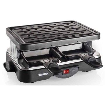 TRISTAR RACLETTE GRILL 500W 4 PESSOAS 22X18CM TRISTAR RACLETTE GRILL 500W 4 PESSOAS 22X18CM