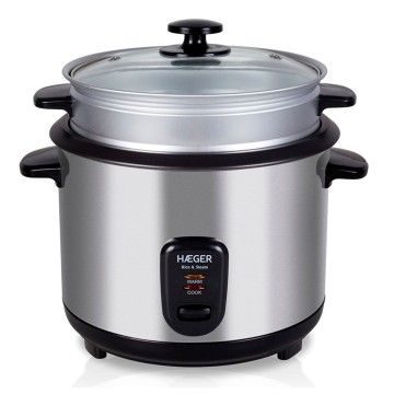 HAEGER PANELA COZER ARROZ CAPACIDADE 1,8LT 700W INOX HAEGER PANELA COZER ARROZ CAPACIDADE 1,8LT 700W INOX