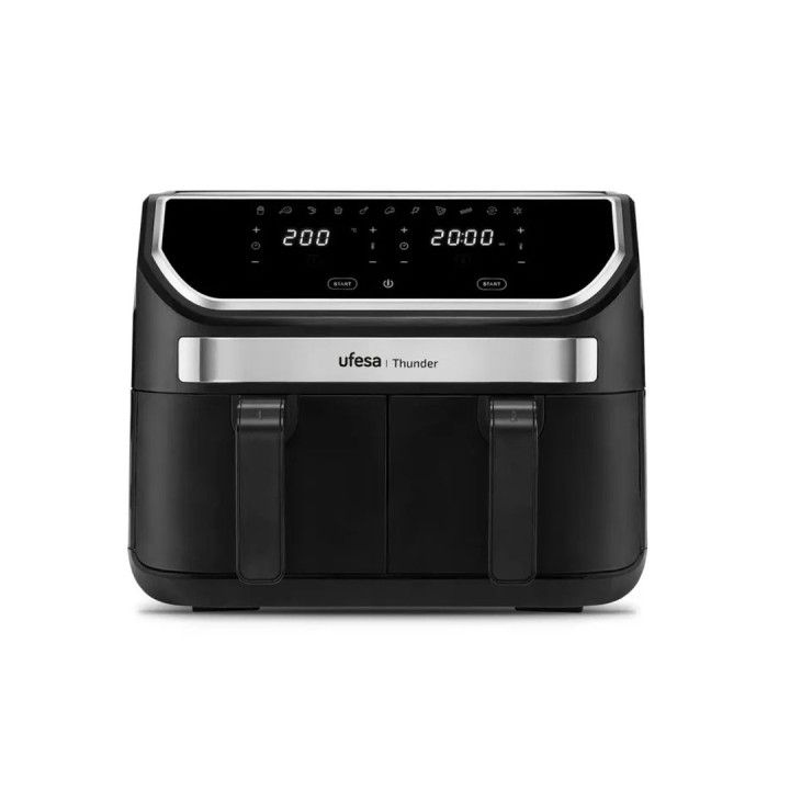 UFESA FRITADEIRA S/OLEO 9LT 1700W 11PROG C/ 2CESTAS PRETA