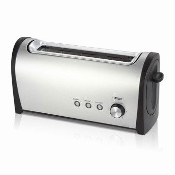 HAEGER TORRADEIRA 1000W 1 RANHURAS INOX HAEGER TORRADEIRA 1000W 1 RANHURAS INOX