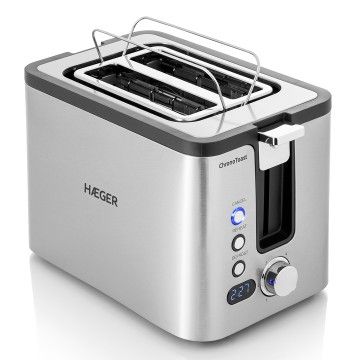 HAEGER TORRADEIRA 800W 2 RANHURAS INOX HAEGER TORRADEIRA 800W 2 RANHURAS INOX