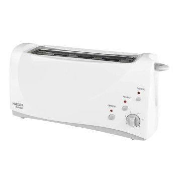 HAEGER TORRADEIRA 1000W 1 RANHURA EXTRA LARGA BRANCA HAEGER TORRADEIRA 1000W 1 RANHURA EXTRA LARGA BRANCA